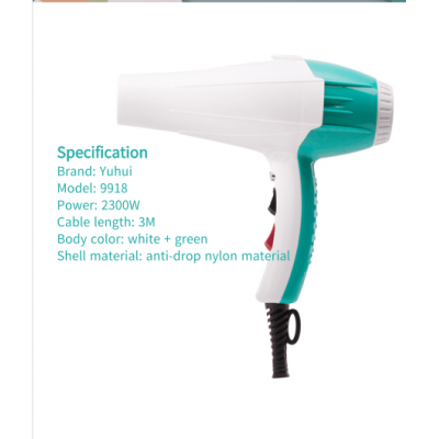 Amazon Hot Sale Secador de Cabelo Sem Fio Blow Dryer Yuhui Factory Price Hair Salon Equipment Hair Dryer Blow Dryer